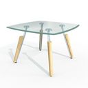 مدل میز مدرن گل میز عسلی چوبی شیشه ای گرد مستطیلی