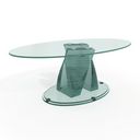مدل میز مدرن گل میز عسلی چوبی شیشه ای گرد مستطیلی