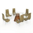 مدل میز صندلی ناهارخوری چوبی استیل