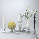 مدل تزئینات منزل دکوری گل آباژور گلدان شمعدان