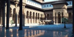 محیط صحنه آماده رندر داخلی معماری اسلامی شرقی اورینتال شبستان مسجد قاجاری