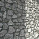 تکسچر متریال دیوار سنگی بلوکی آجری قدیمی رمی باستانی